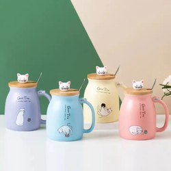 Cat ceramic cups