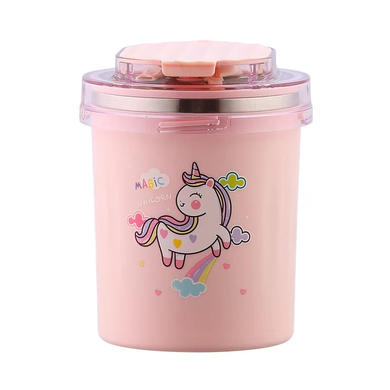 Fashion Children's Fun Soup Cup (530m1)+Straw included