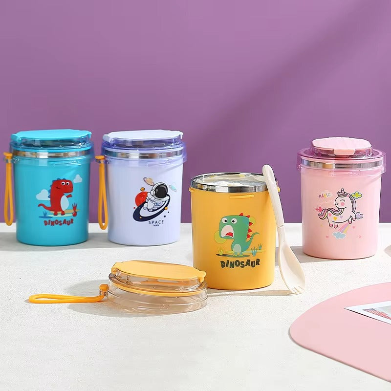 Fashion Children's Fun Soup Cup (530m1)+Straw included